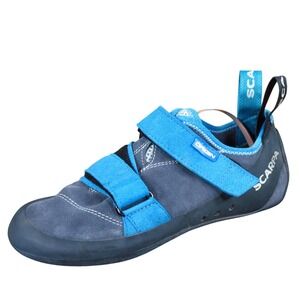 Scarpa Origin Mens Climbing Shoes Size 7‎ Gray Blue Suede Performance
